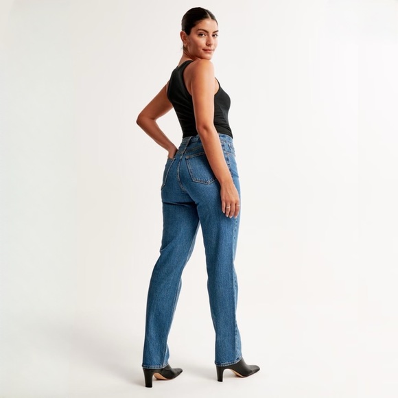 Abercrombie & Fitch Denim - curve love ultra high-rise 90s straight jean